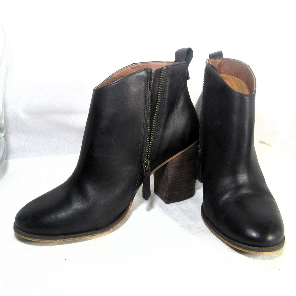 BP ( NORDSTRUM ) LEATHER BOOTS 8.5 BLACK